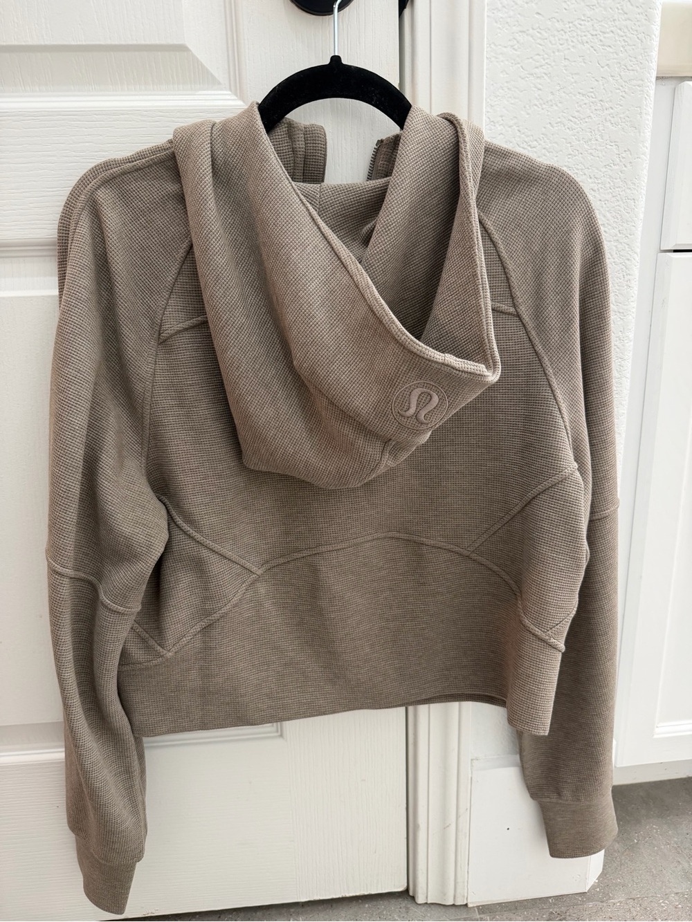 Scuba Oversized Full-Zip Hoodie Waffle - Picture 2 of 5